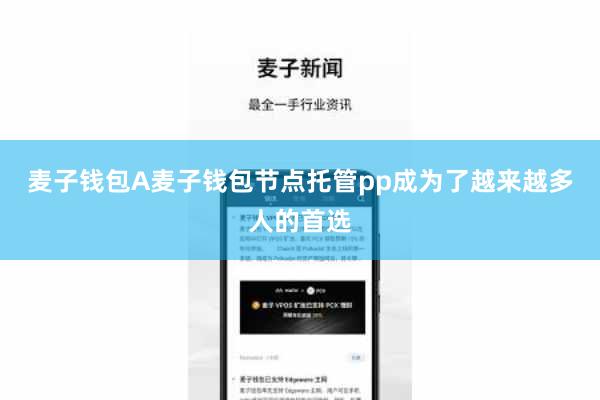 麦子钱包A麦子钱包节点托管pp成为了越来越多人的首选