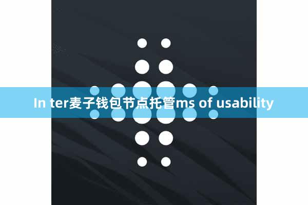 In ter麦子钱包节点托管ms of usability