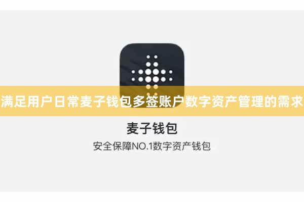 满足用户日常麦子钱包多签账户数字资产管理的需求